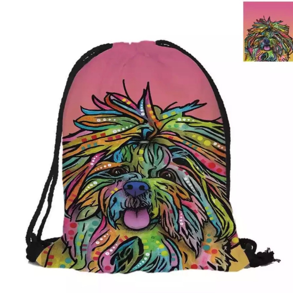Shihtzu Drawstring Bag